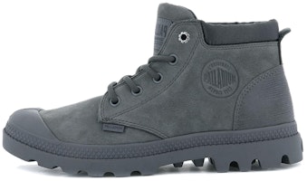 (Women) Palladium Pampa Lo Cuff Leather 'Cement Grey' 95561-054-M (Women) Palladium Pampa Lo Cuff Leather 'Cement Grey' 95561-054-M