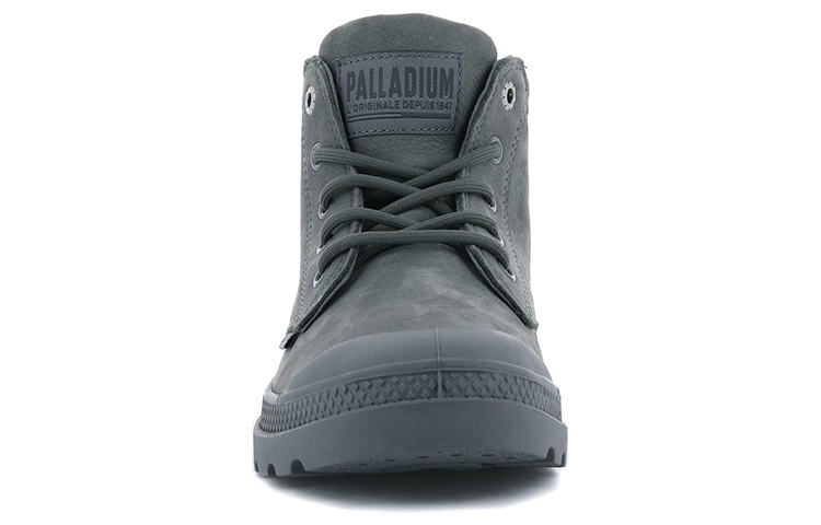 Shop (W) Palladium Pampa Lo Cuff Kulit 'Cement Grey' 95561-054-M