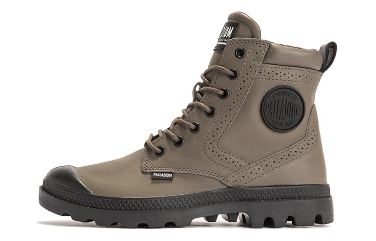 (Women) Palladium Pampa London Lth High 'Deep Brown' 96848-213-M