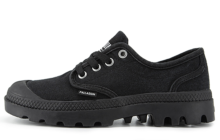 (W) Palladium Pampa Oxford 'Versatile Low-Top Black Canvas'
