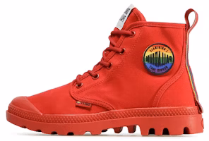 (Women) Palladium Pampa Smiley 'British Red' 76879-614-M (Women) Palladium Pampa Smiley 'British Red' 76879-614-M