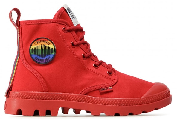 (W) Palladium Pampa Smiley 'British Red' Merah British 76879-614-M Order (W) Palladium Pampa Smiley 'British Red' Merah British 76879-614-M