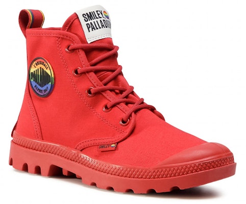 (W) Palladium Pampa Smiley 'British Red' Merah British 76879-614-M Lookbook (W) Palladium Pampa Smiley 'British Red' Merah British 76879-614-M