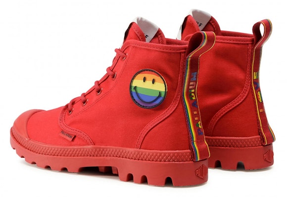 (W) Palladium Pampa Smiley 'British Red' Merah British 76879-614-M Shop (W) Palladium Pampa Smiley 'British Red' Merah British 76879-614-M