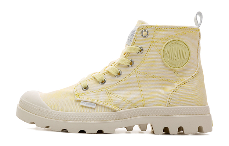 (Women) Palladium Pampa Zip 'Nevada High-Top Yellow Canvas' 96693-701-M
