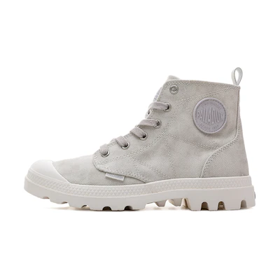 (W) Palladium Pampa Zip High-Top Canvas 'Desertwash White'