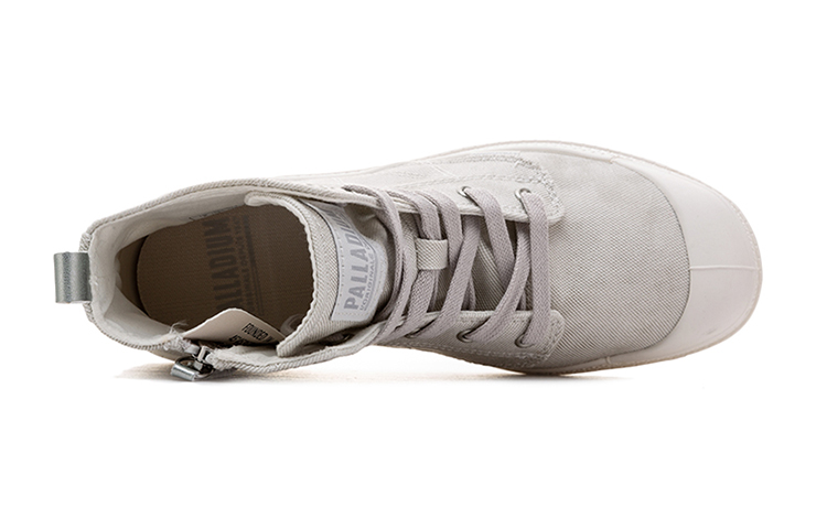 (W) Palladium Pampa Zip High-Top Canvas 'Desertwash White' 圖 4