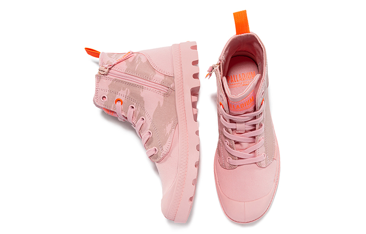 Shop (W) Palladium Pampa Zip High-Top Canvas ''Rosa Chiaro Nevada'' 96699-966-M