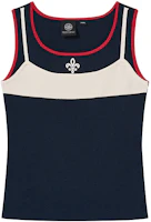 (Women) Palladium Retro Color-Block Iris Embroidery Logo Knitted Sports Tank Top 1913900 (Women) Palladium Retro Color-Block Iris Embroidery Logo Knitted Sports Tank Top 1913900