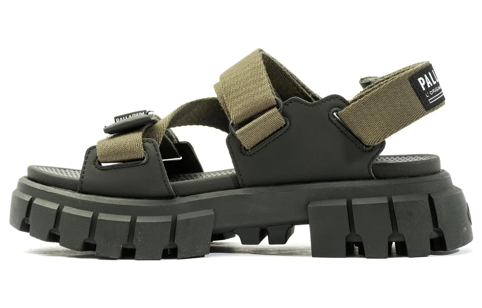 (W) Palladium Revolt Sandal 'Army Olive'