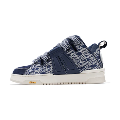 (W) Palladium Skate Low 'Blue Jacquard'