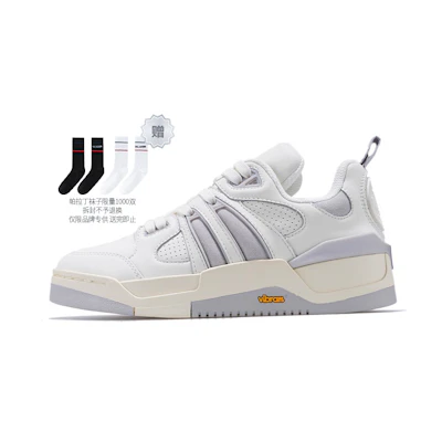 (W) Palladium Skate Low Top 'White Grey' 'Time Machine Classic Retro'