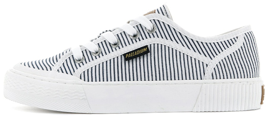(Women) Palladium Studio 04 TXT Low 'White & Blue Stripe' 97641-472-M Buy (Women) Palladium Studio 04 TXT Low 'White & Blue Stripe' 97641-472-M