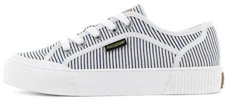 (Women) Palladium Studio 04 TXT Low 'White & Blue Stripe' 97641-472-M (Women) Palladium Studio 04 TXT Low 'White & Blue Stripe' 97641-472-M