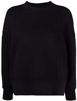 (Women) PALM ANGELS Logo Print Long Sleeve Sweatshirt Black. PWBA017C99FLE0011001 (Women) PALM ANGELS Logo Print Long Sleeve Sweatshirt Black. PWBA017C99FLE0011001