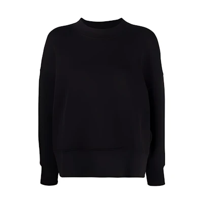 (Women) PALM ANGELS Logo Print Long Sleeve Sweatshirt Black. PWBA017C99FLE0011001