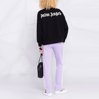 (Women) PALM ANGELS Logo Print Long Sleeve Sweatshirt Black. PWBA017C99FLE0011001 Shop (Women) PALM ANGELS Logo Print Long Sleeve Sweatshirt Black. PWBA017C99FLE0011001