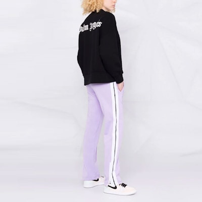 (Women) PALM ANGELS Logo Print Long Sleeve Sweatshirt Black. PWBA017C99FLE0011001 Purchase (Women) PALM ANGELS Logo Print Long Sleeve Sweatshirt Black. PWBA017C99FLE0011001