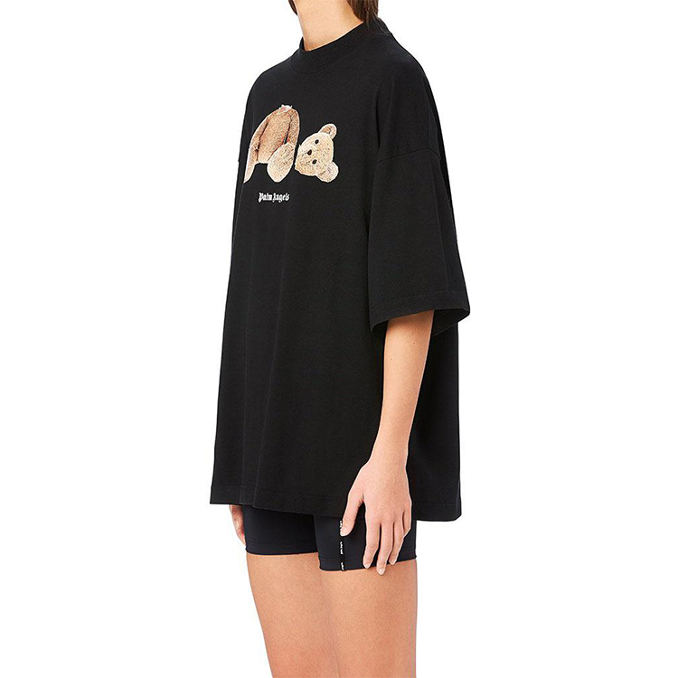 Details for (Women) Palm Angels Bear Graphic Logo Tee Black PWAA017S20JER0011060