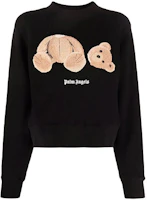 (Women) PALM ANGELS Black Logo Bear Print Pullover Sweatshirt. PWBA016F21FLE0011060 (Women) PALM ANGELS Black Logo Bear Print Pullover Sweatshirt. PWBA016F21FLE0011060