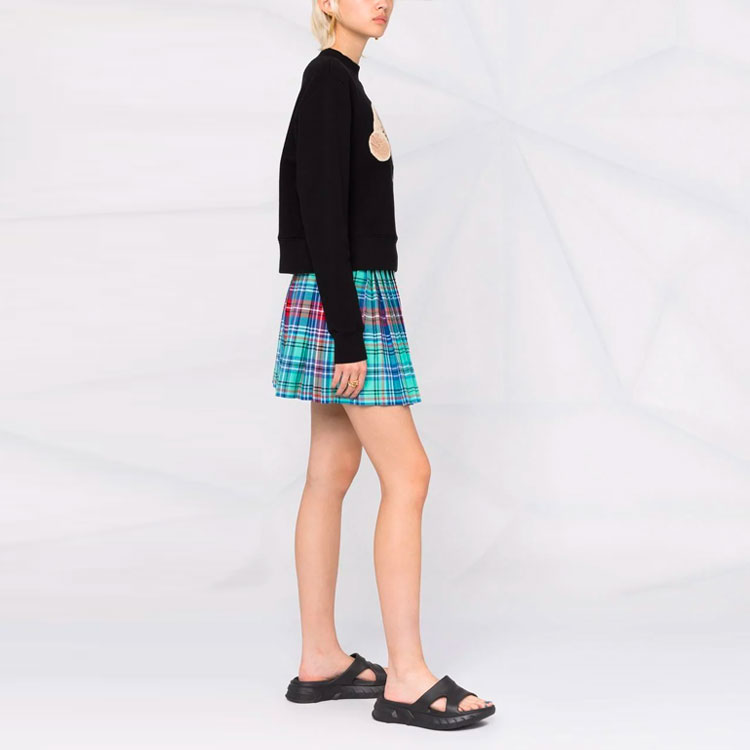 Purchase (Women) PALM ANGELS Black Logo Bear Print Pullover Sweatshirt. PWBA016F21FLE0011060