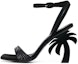 Buy (W) Palm Angels Sandal Kulit Anak Lembu Suede Terbuka Gesper 'Hitam' PWIH004S23LEA0021000