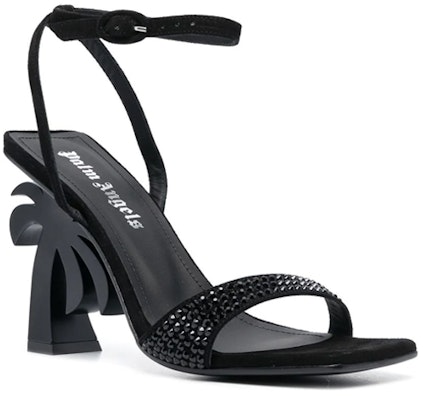 (Women) Palm Angels Calfskin Suede Open-Toe Buckle Sandals 'Black' PWIH004S23LEA0021000 Order (Women) Palm Angels Calfskin Suede Open-Toe Buckle Sandals 'Black' PWIH004S23LEA0021000