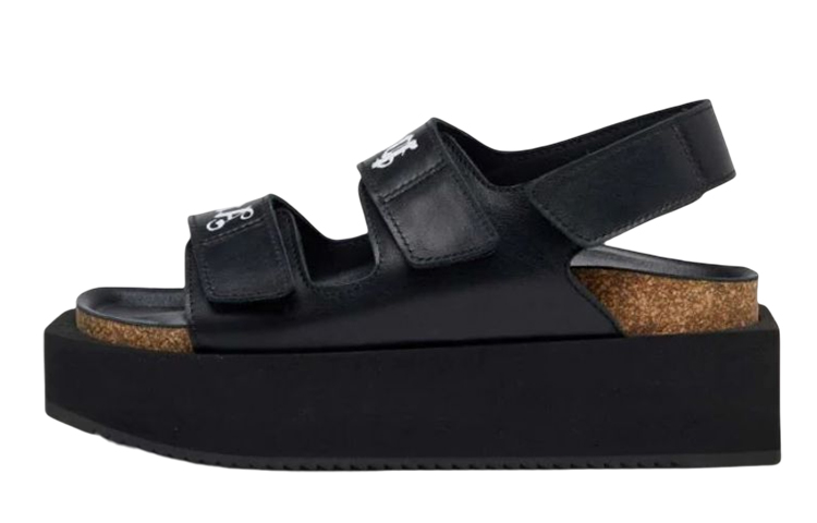 (W) Palm Angels Chunky Leather Sandals 'Black'