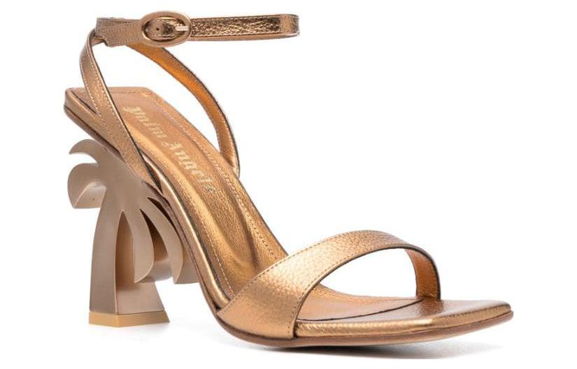 (W) Palm Angels Cross Strap Slide 'Gold' 圖 2