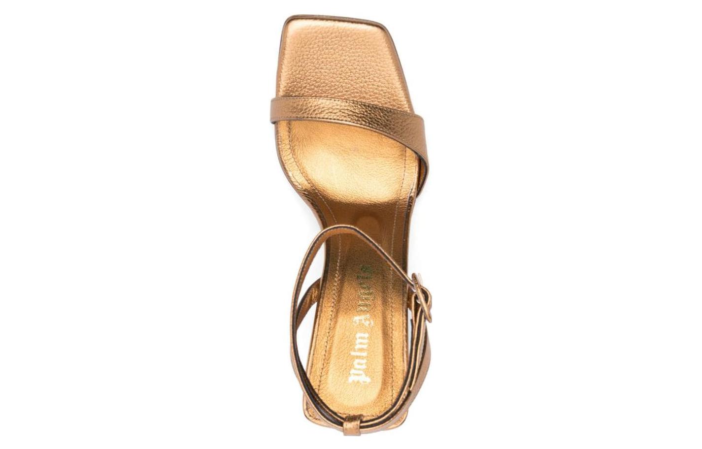 (W) Palm Angels Cross Strap Slide 'Gold' 圖 4
