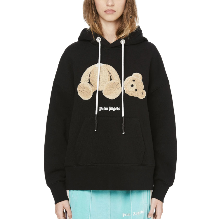 (Women) PALM ANGELS Decapitated Bear Hoodie Black PWBB023F20FLE0031060 圖 4