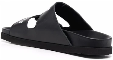 Shop (W) Sandal Dua Tali Palm Angels 'Hitam' PWIA023C99LEA001-1001
