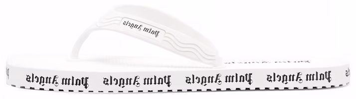 (Women) Palm Angels Flip Flops 'Allover Logo - White' PWIC005S23MAT001-0110 (Women) Palm Angels Flip Flops 'Allover Logo - White' PWIC005S23MAT001-0110