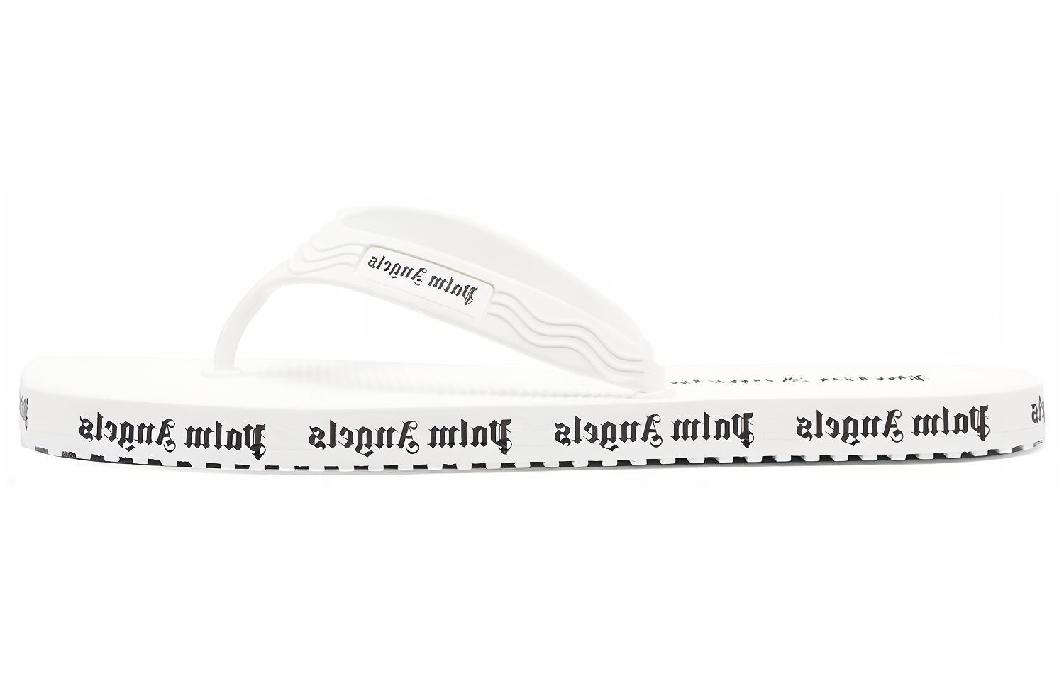 Buy PALM ANGELS 橡膠 人字 時尚拖鞋 女款 白色