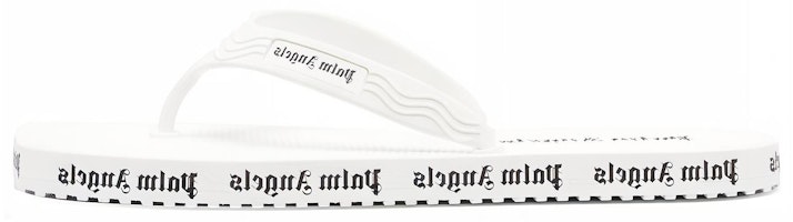 (Women) Palm Angels Flip Flops 'Allover Logo - White' PWIC005S23MAT001-0110 (Women) Palm Angels Flip Flops 'Allover Logo - White' PWIC005S23MAT001-0110