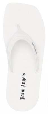(Women) Palm Angels Flip Flops 'Allover Logo - White' PWIC005S23MAT001-0110 Shop (Women) Palm Angels Flip Flops 'Allover Logo - White' PWIC005S23MAT001-0110