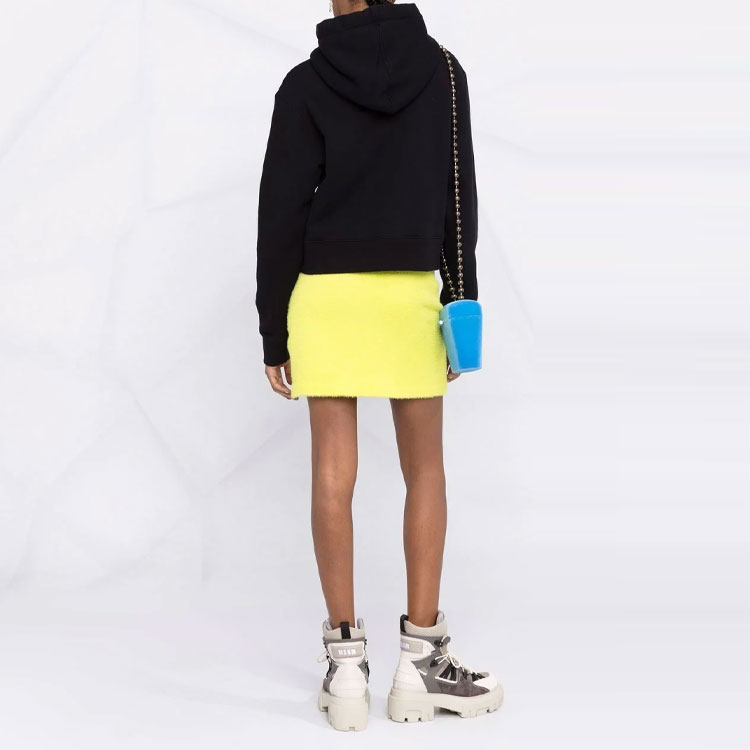 Shop (W) 팜엔젤스 FW21 블랙 베어 로고 디자인 풀오버 스웻셔츠 PWBB022F21FLE0021060