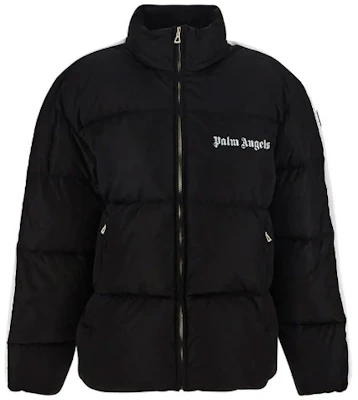 (W) CHAQUETA ACOLCHADA NEGRA FW22 PALM ANGELS CON LOGO Y RAYAS. PWED014F22FAB0011001 Buy (W) CHAQUETA ACOLCHADA NEGRA FW22 PALM ANGELS CON LOGO Y RAYAS. PWED014F22FAB0011001