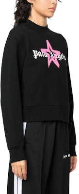 (W) Palm Angels 2022秋冬 黑色星星标志印花圆领卫衣. PWBA016C99FLE0031030 Purchase (W) Palm Angels 2022秋冬 黑色星星标志印花圆领卫衣. PWBA016C99FLE0031030