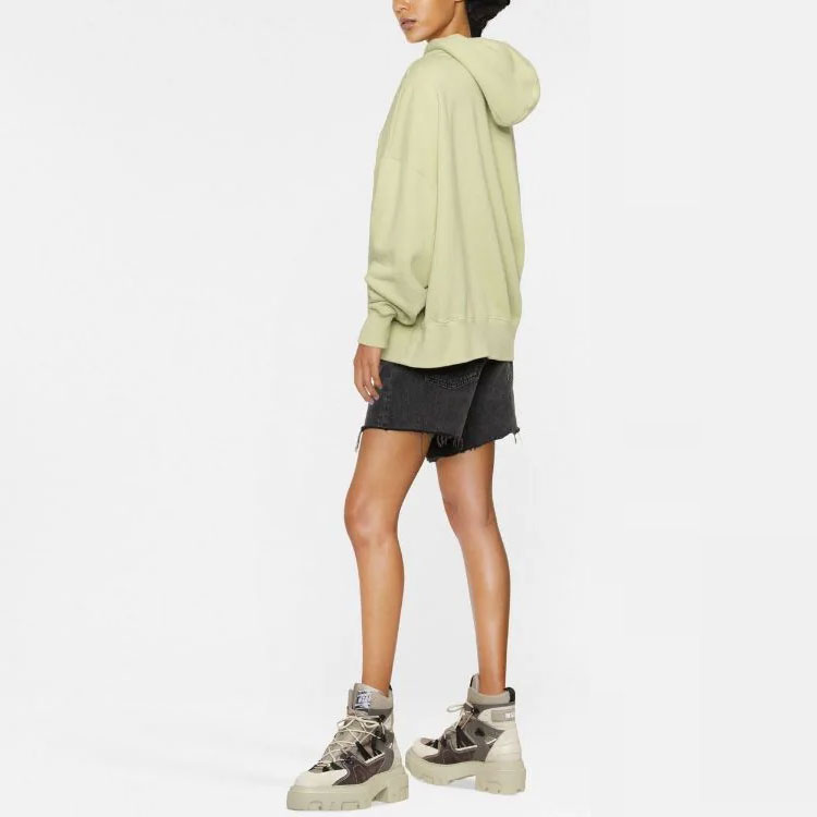 (Women) PALM ANGELS FW22  Cartoon Pattern Knit Hoodie Avocado Green Pullover PWBB023F22FLE0035160 圖 6