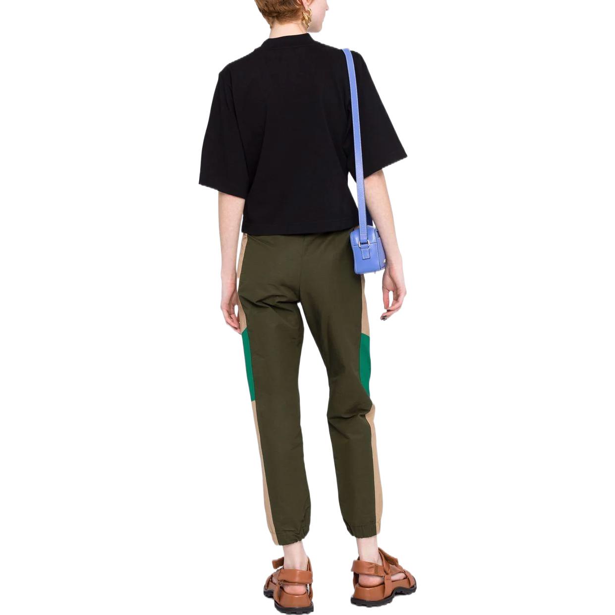 Shop (Women) Palm Angels FW22  Teddy Bear Graphic Black Crewneck T-Shirt. PWAA020C99JER0111060