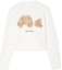Order (W) パームエンジェルス FW22 ホワイトベア刺繍クルーネックスウェット PWBA016C99FLE0010160