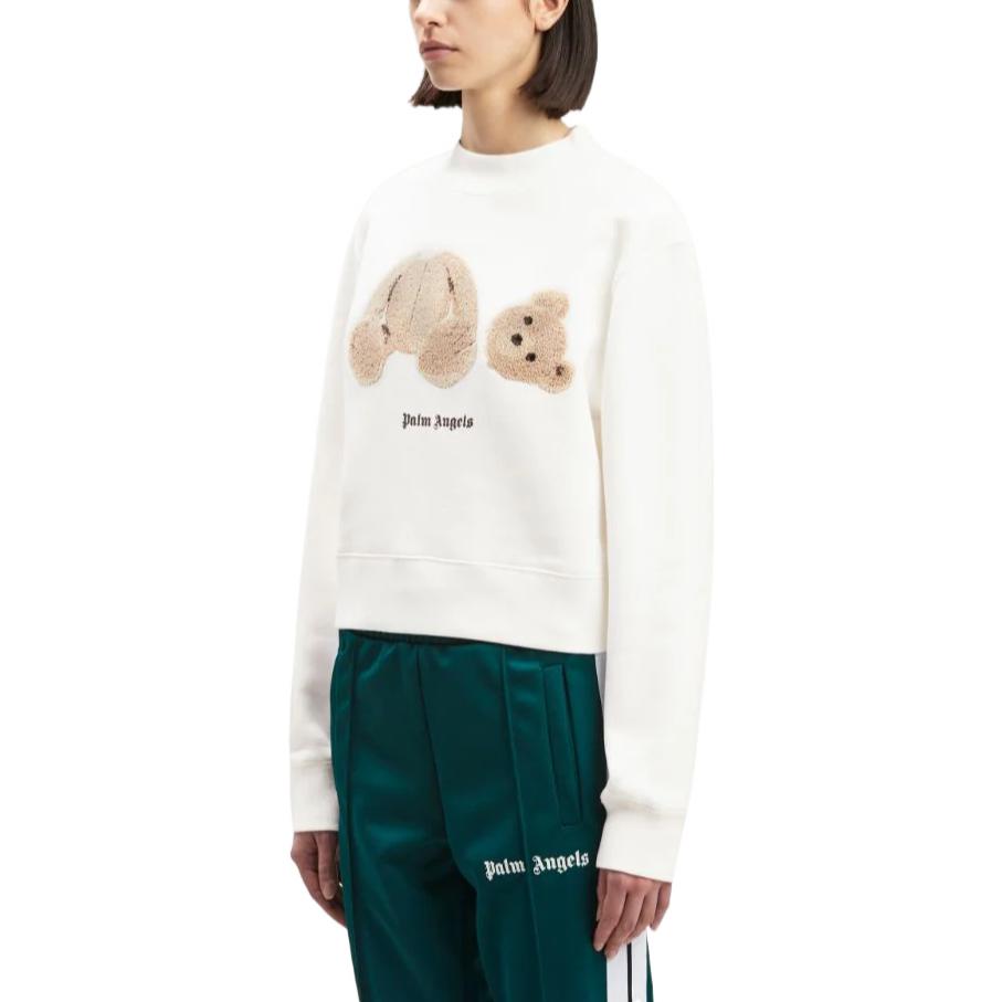 Details for (W) Palm Angels FW22 白熊刺繡圓領長袖上衣 PWBA016C99FLE0010160