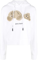 (Women) Palm Angels FW22 White Sweatshirt. PWBB022C99FLE0010160 (Women) Palm Angels FW22 White Sweatshirt. PWBB022C99FLE0010160