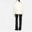 Shop (Women) Palm Angels FW22 White Zip-Up Jacket with Contrast Stripes. PWED014F22FAB0010401