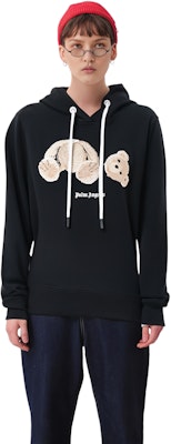 (W) 팜앤젤스 FW22 베어 프린트 블랙 후디 여성용. PWBB022C99FLE0021060 Sizing (W) 팜앤젤스 FW22 베어 프린트 블랙 후디 여성용. PWBB022C99FLE0021060