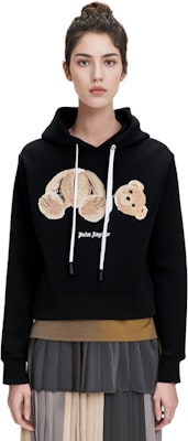 (W) 팜앤젤스 FW22 베어 프린트 블랙 후디 여성용. PWBB022C99FLE0021060 Cheap (W) 팜앤젤스 FW22 베어 프린트 블랙 후디 여성용. PWBB022C99FLE0021060