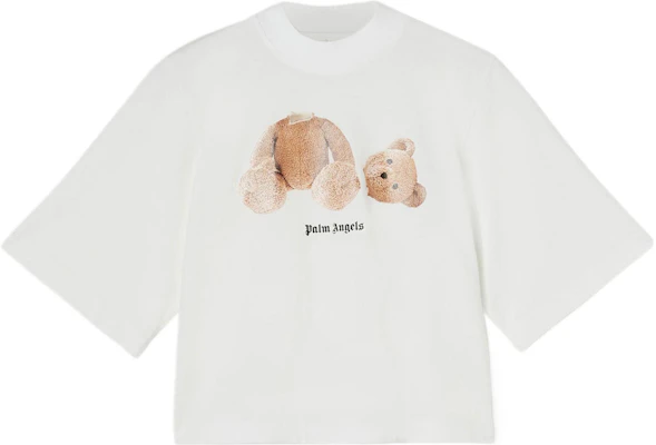 (Women) PALM ANGELS FW22 Bear Print Crewneck Short Sleeve T-Shirt Women White. PWAA020C99JER0110160 Buy (Women) PALM ANGELS FW22 Bear Print Crewneck Short Sleeve T-Shirt Women White. PWAA020C99JER0110160