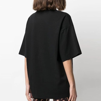 (Women) Palm Angels Heart Bear Oversized Black T-Shirt for Women. PWAA017S21JER0011001 Shop (Women) Palm Angels Heart Bear Oversized Black T-Shirt for Women. PWAA017S21JER0011001