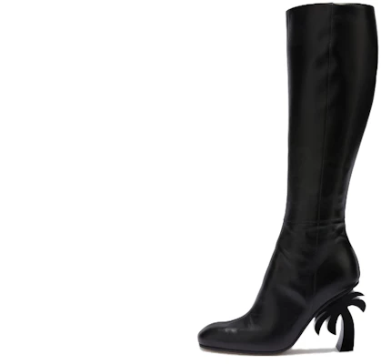 (Women) Palm Angels High-Top Slip-On Boots 'Black Leather' PWIE013F23LEA0011000 Buy (Women) Palm Angels High-Top Slip-On Boots 'Black Leather' PWIE013F23LEA0011000